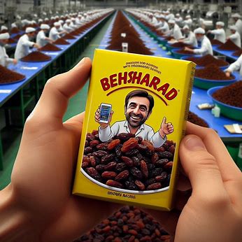 بسته بندی کشمش ها با برند بهشهراد