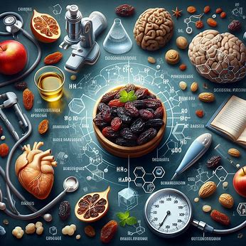 ترکیبات تغذیه‌ای کلیدی کشمش و مدیریت فشار خون و مکانیسم‌های احتمالی